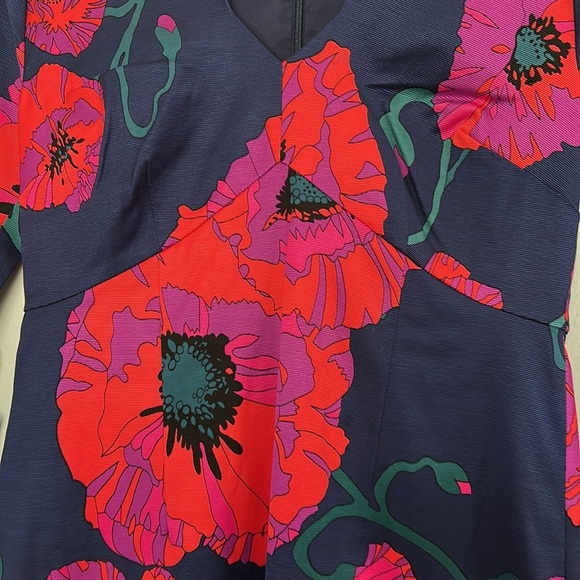 Trina Turk Coltrane Vanguard Floral Fail Button Dress - Picture 6 of 11